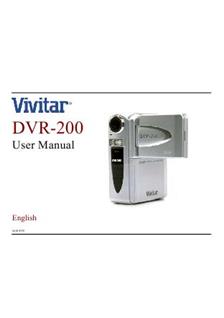 Vivitar DVR 200 manual. Camera Instructions.